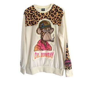 NWT Death Row Records Animal print Sweatshirt  Sz L